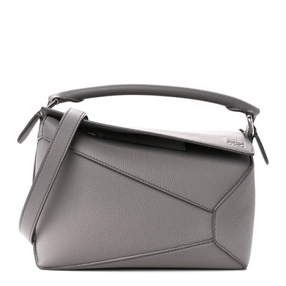 Loewe Soft Grained Calfskin Small Puzzle Edge Bag Pearl Grey 1 of 10
