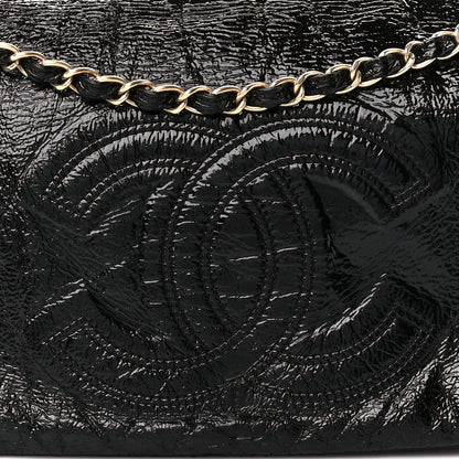 Chanel Vinyl Medium Rock and Chain Flap Black Black 9 of 11