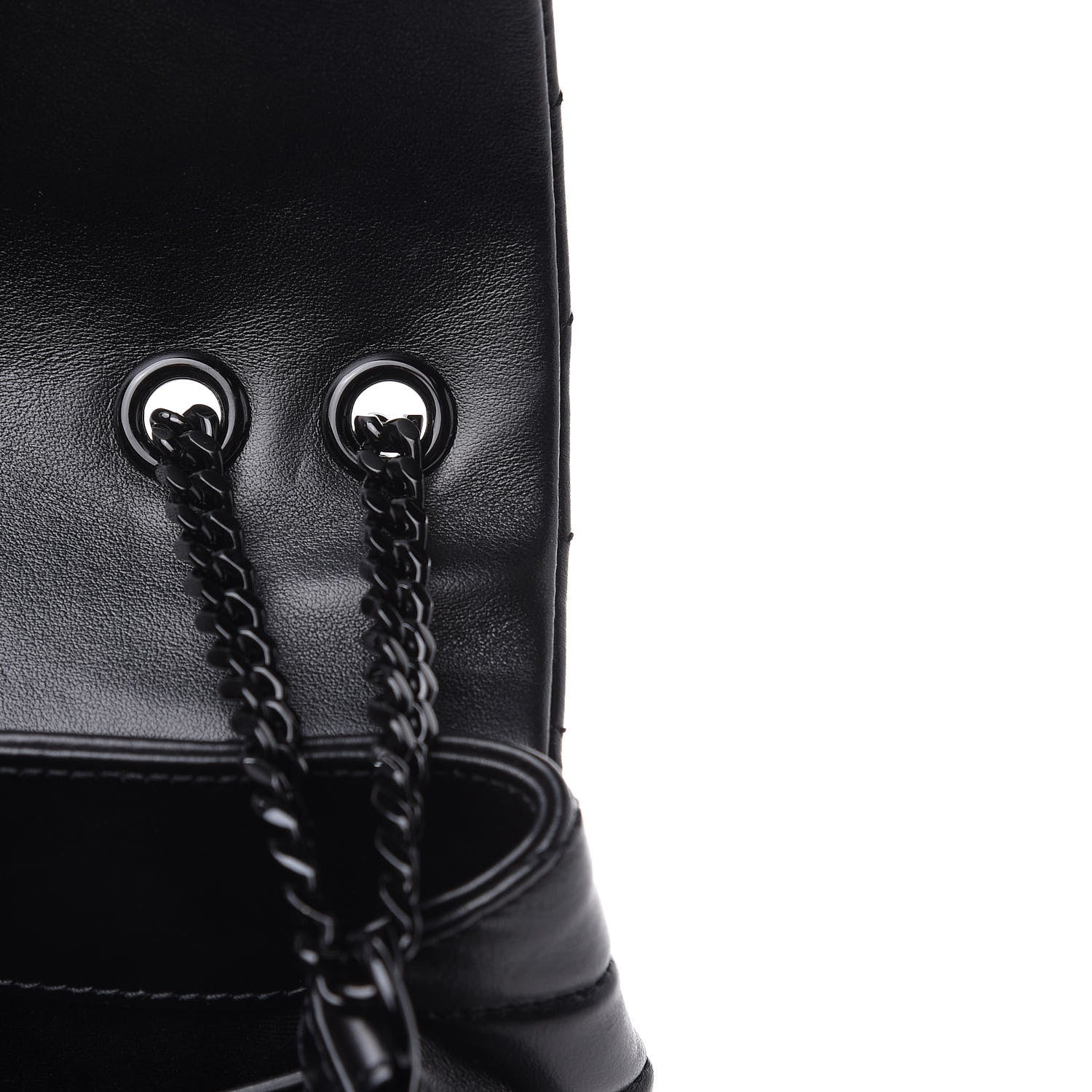 Saint Laurent Calfskin Y Quilted Monogram Small Loulou Chain Satchel Black 10 of 10