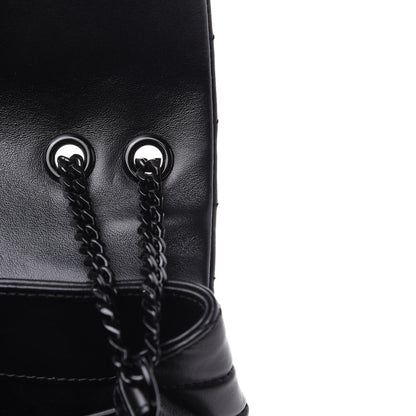 Saint Laurent Calfskin Y Quilted Monogram Small Loulou Chain Satchel Black 10 of 10