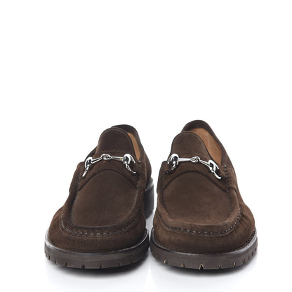 Gucci Suede Mens Horsebit Lug Sole Loafers 7.5 Jasper 2 of 11