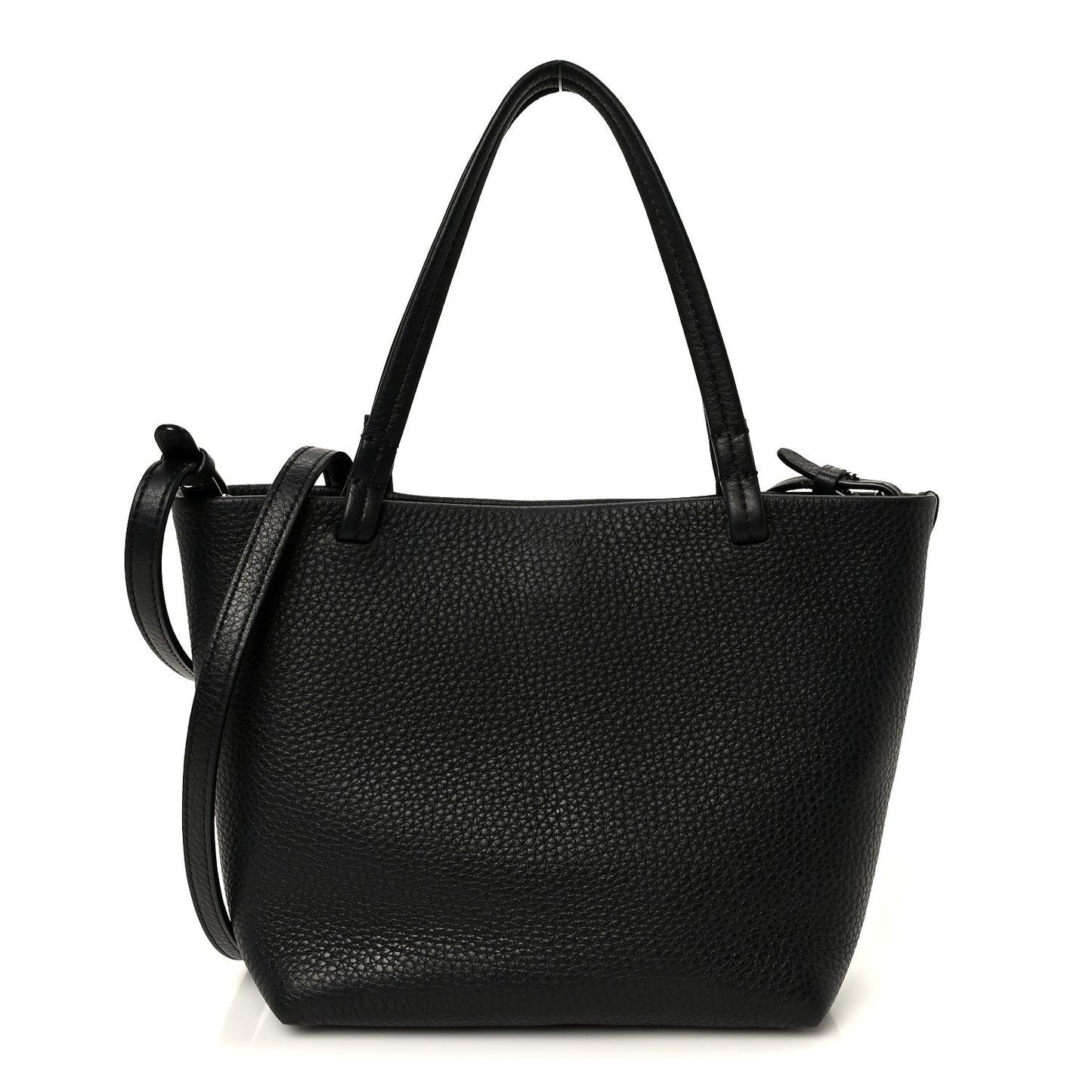 Grained Calfskin Small Park Tote Black