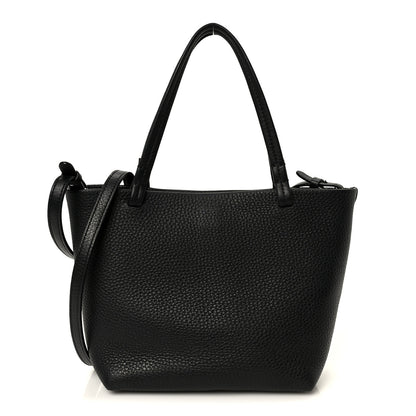 The Row Grained Calfskin Small Park Tote Black 1 of 9