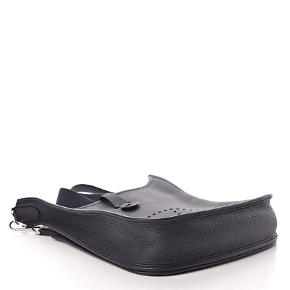 Hermes Taurillon Clemence Evelyne III PM Bleu Nuit 4 of 11