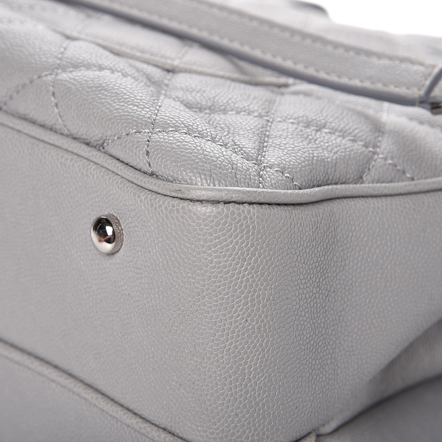 Chanel Caviar Quilted Large Urban Companion Top Handle Shopping Tote Grey 11 of 11