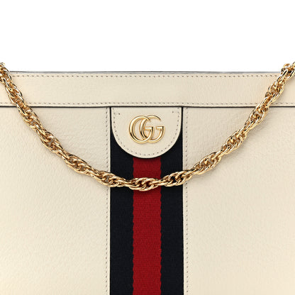 Gucci Textured Calfskin Web Small Ophidia Chain Shoulder Bag Mystic White 8 of 10