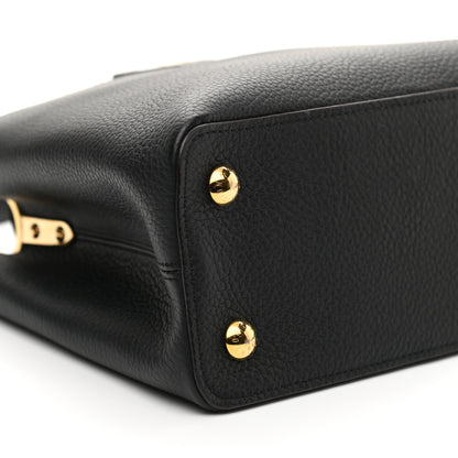 Louis Vuitton Taurillon Capucines PM Black 6 of 7