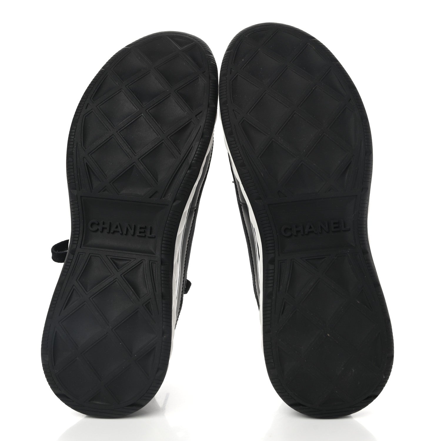 Chanel Velvet Calfskin Mixed Fibers CC Sneakers 40.5 Black 5 of 9