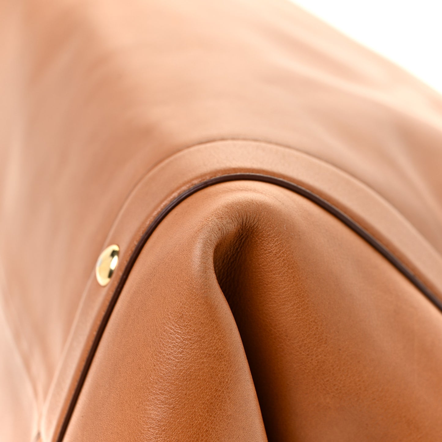 Calfskin Suzanna Gancini Satchel Brown