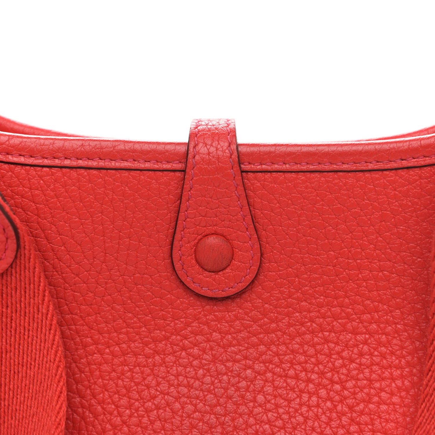 Hermes Taurillon Clemence Evelyne TPM Rouge Casaque 11 of 12