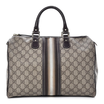 Gucci GG Plus Monogram Web Medium Joy Boston Dark Brown 1 of 17