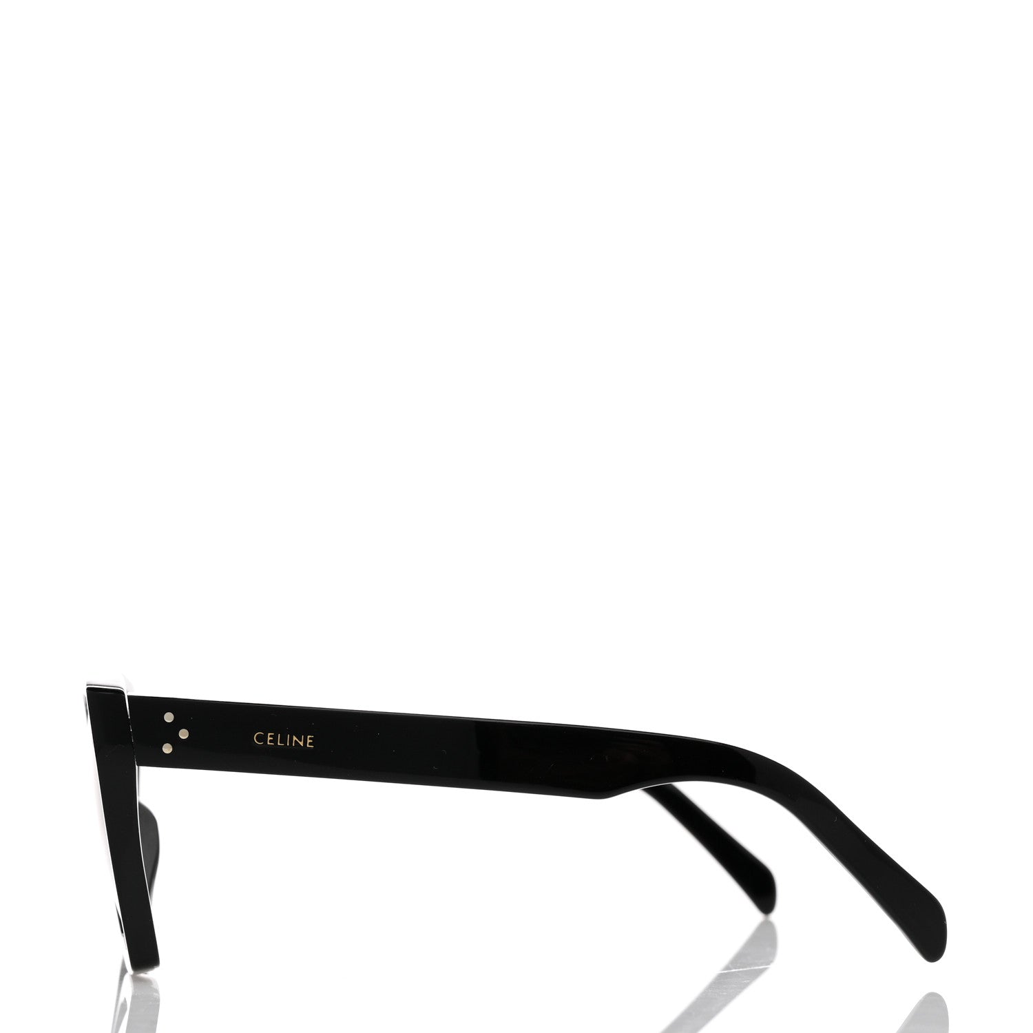 Celine Acetate Polarized Square Sunglasses CL40090I Black 3 of 7