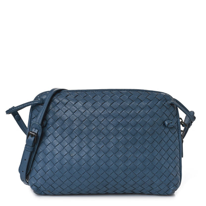 Bottega Veneta Nappa Intrecciato Nodini Crossbody Messenger Blue 1 of 7