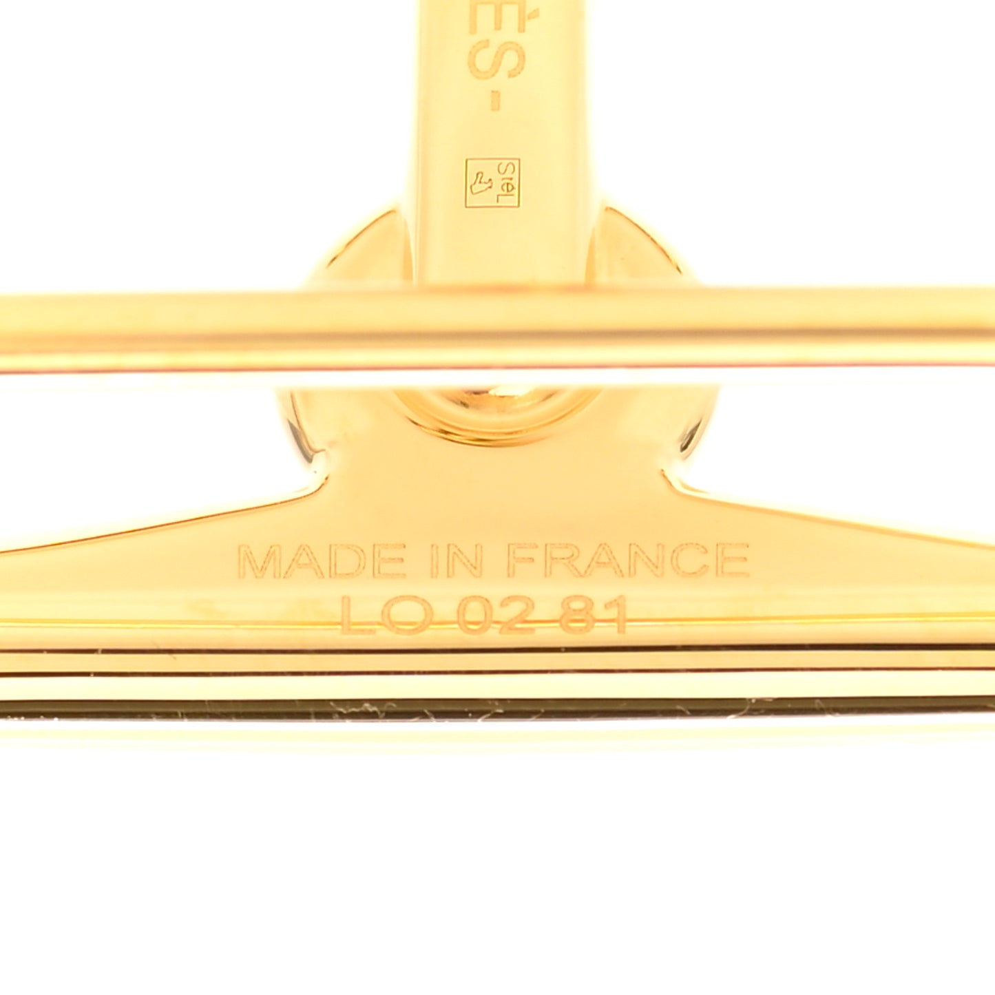 Permabrass 24mm Mors H Belt Buckle Gold