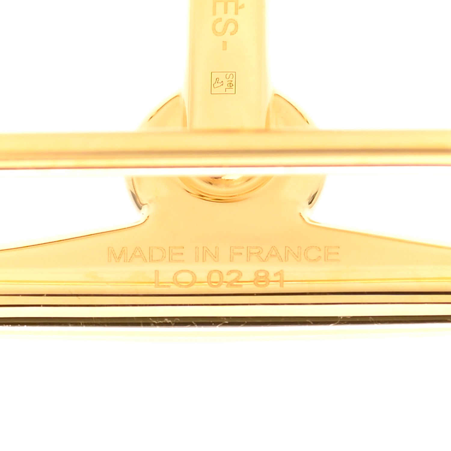 Hermes Permabrass 24mm Mors H Belt Buckle Gold 4 of 4