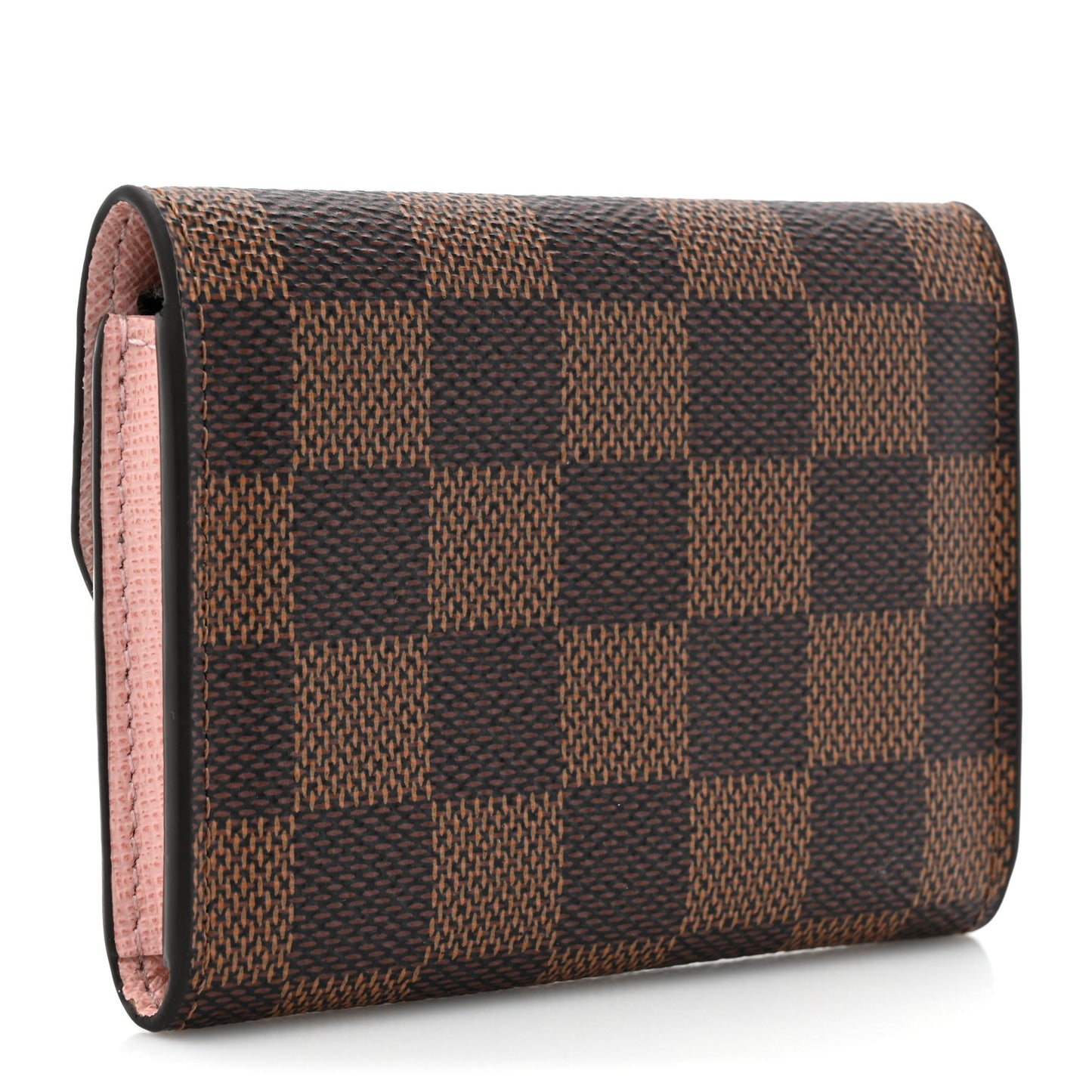 Damier Ebene Rosalie Coin Purse Rose Ballerine