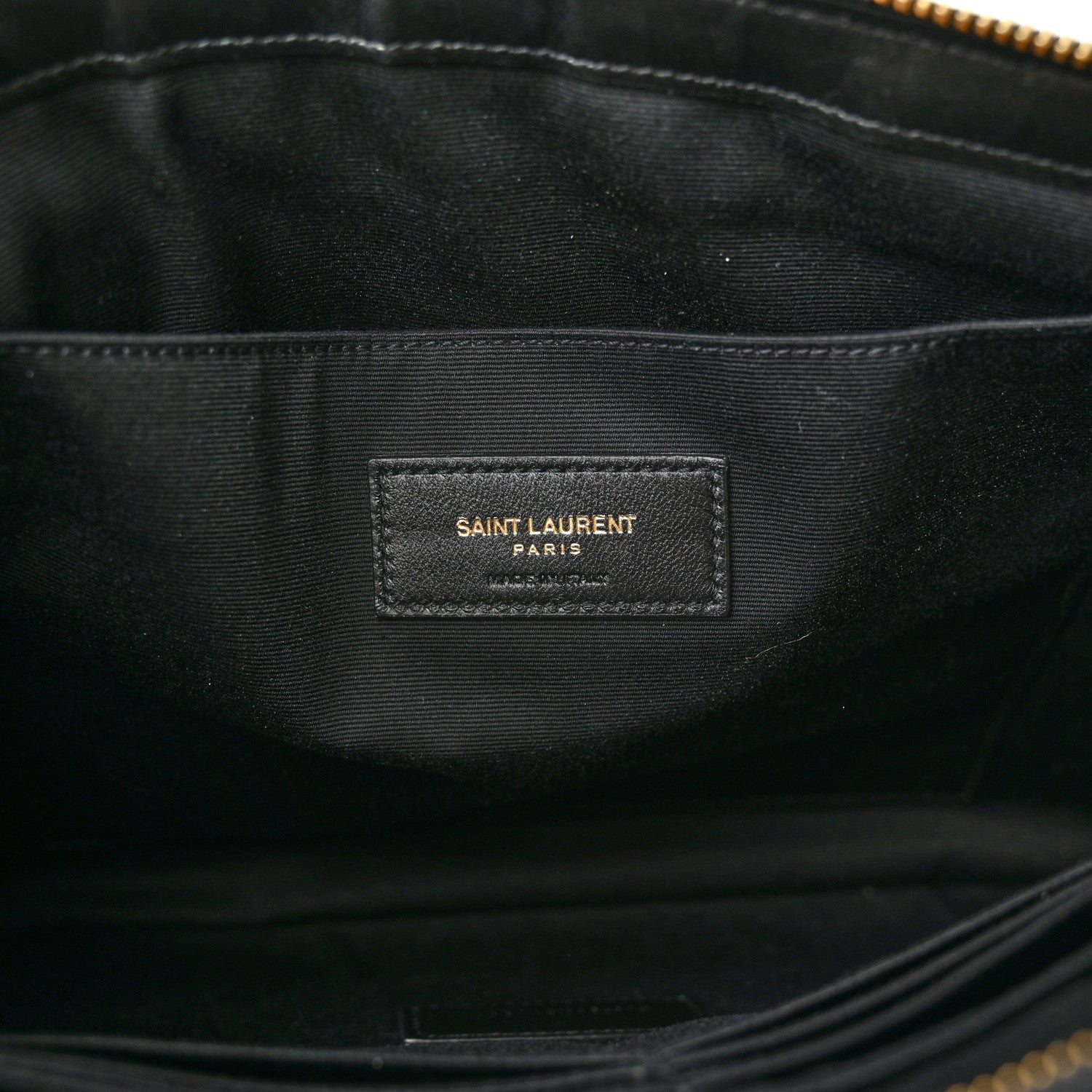 Saint Laurent Calfskin Matelasse Monogram Cassandre Tablet Pouch Black 6 of 11
