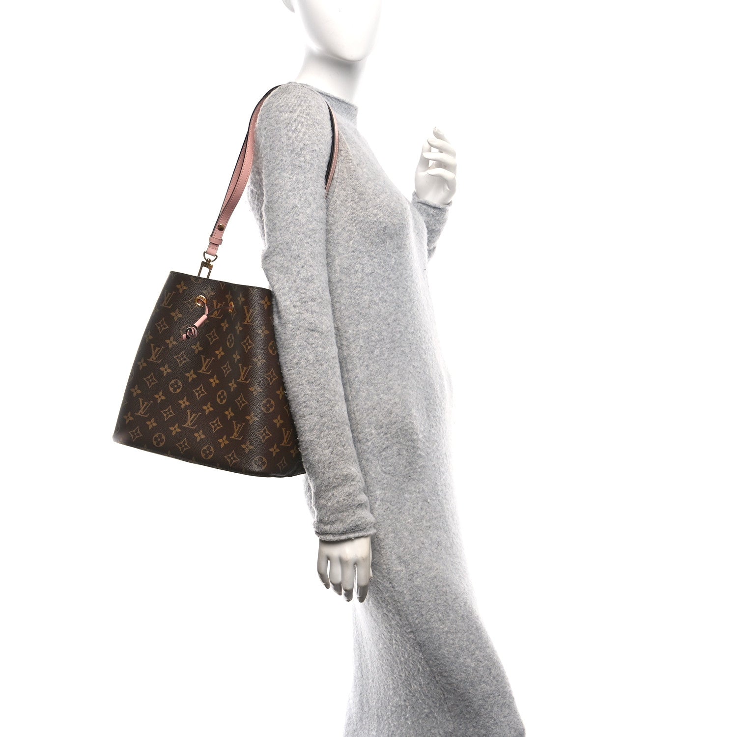 Louis Vuitton Monogram Neonoe MM Rose Poudre 2 of 9