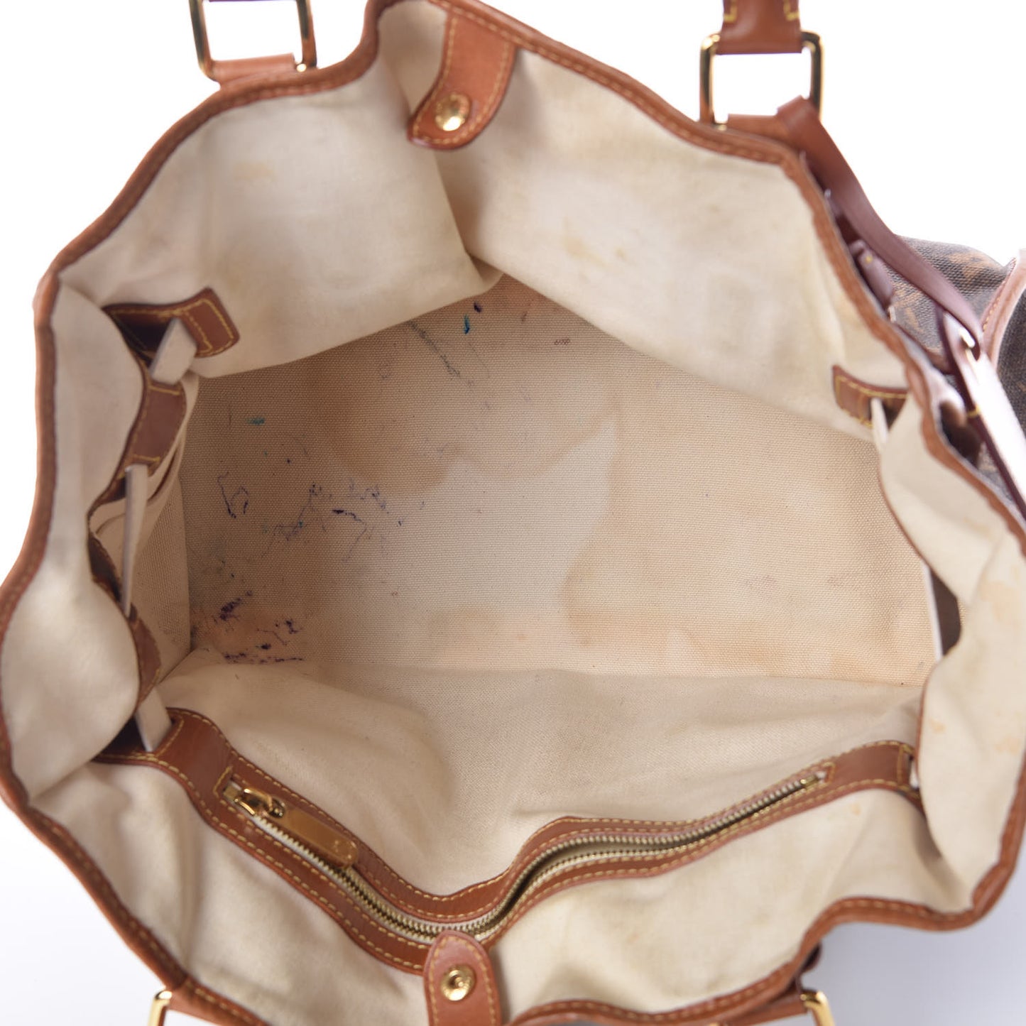 Monogram Rayures Tisse Sac GM Blue