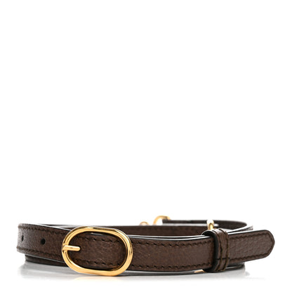 Gucci Calfskin 25mm Adjustable Shoulder Strap Brown 2 of 3