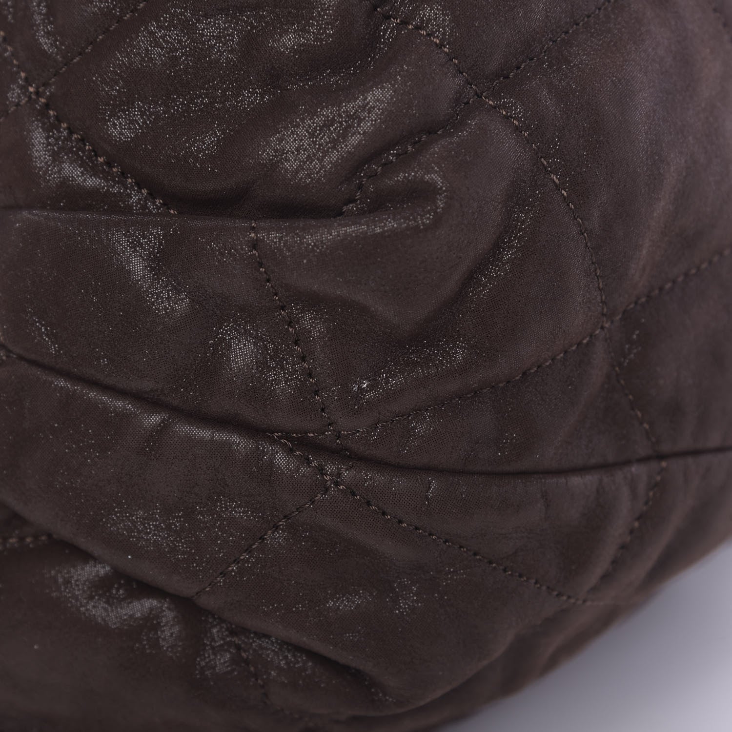 Chanel Iridescent Calfskin Quilted Large In The Mix Tote Dark Brown 12 of 12