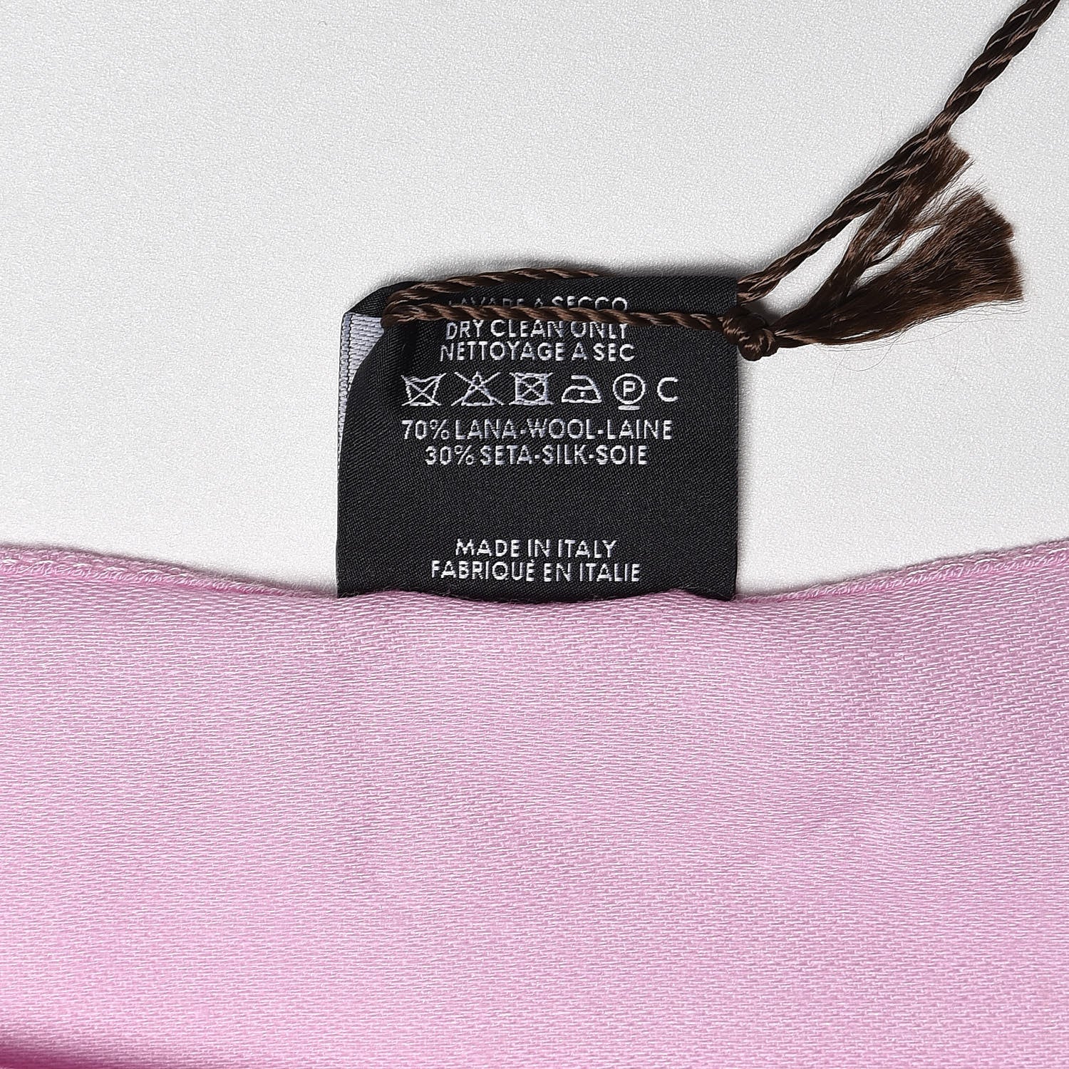 Gucci Wool Silk GG Monogram GGNat Scarf Rose 6 of 6