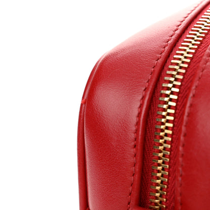 Saint Laurent Calfskin Matelasse Monogram Lou Camera Bag Rouge Eros 12 of 12