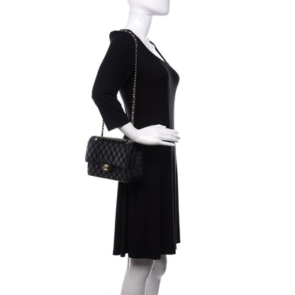 Chanel Caviar Quilted Medium Double Flap Black 2 of 11
