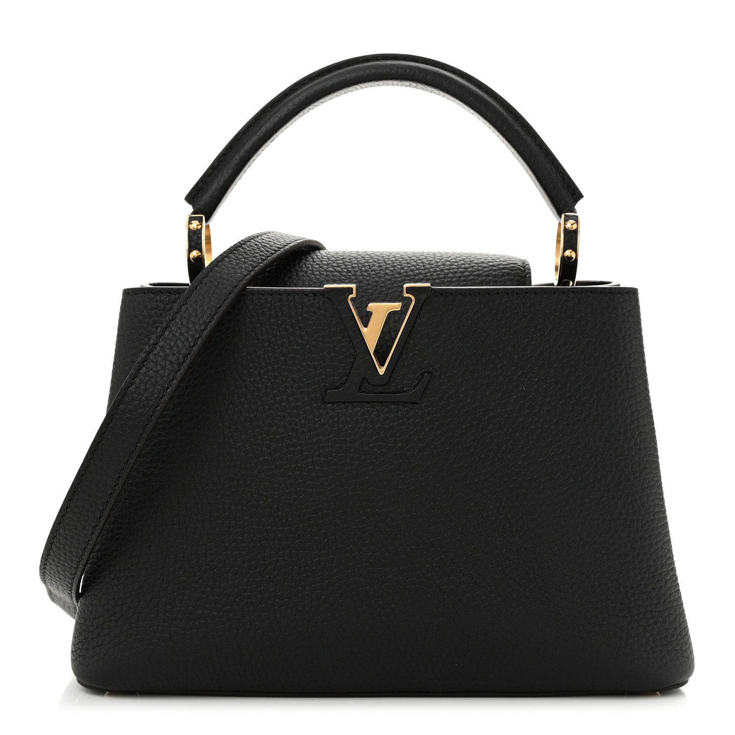 Louis Vuitton Taurillon Capucines BB  Black 1 of 9