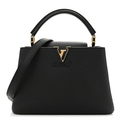 Louis Vuitton Taurillon Capucines BB  Black 1 of 9