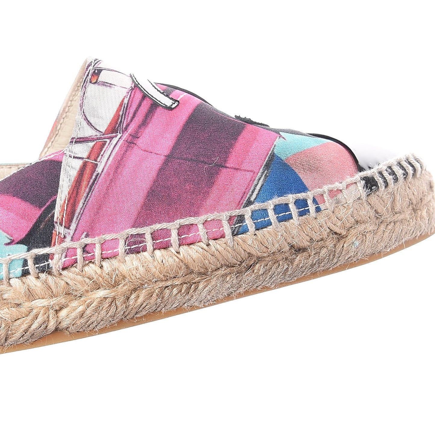 Crepe Patent CC Espadrilles 37 Multicolor Black