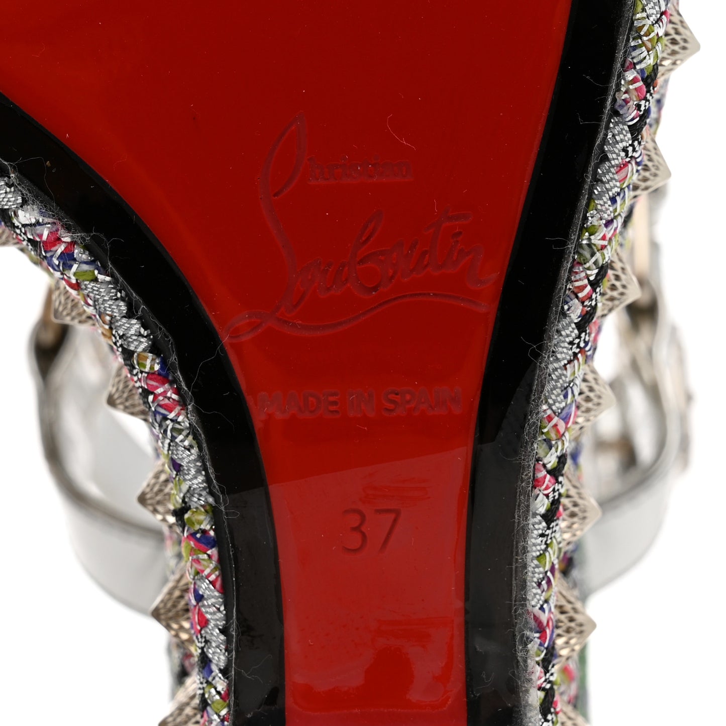 Paillette Pira Ryad 110 Wedge Sandals 37 Silver