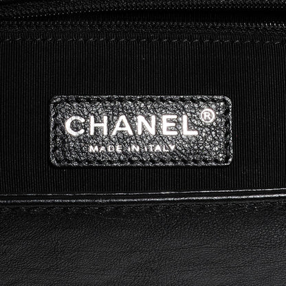 Chanel Metallic Calfskin Quilted Large Boy Flap Black 7 of 9