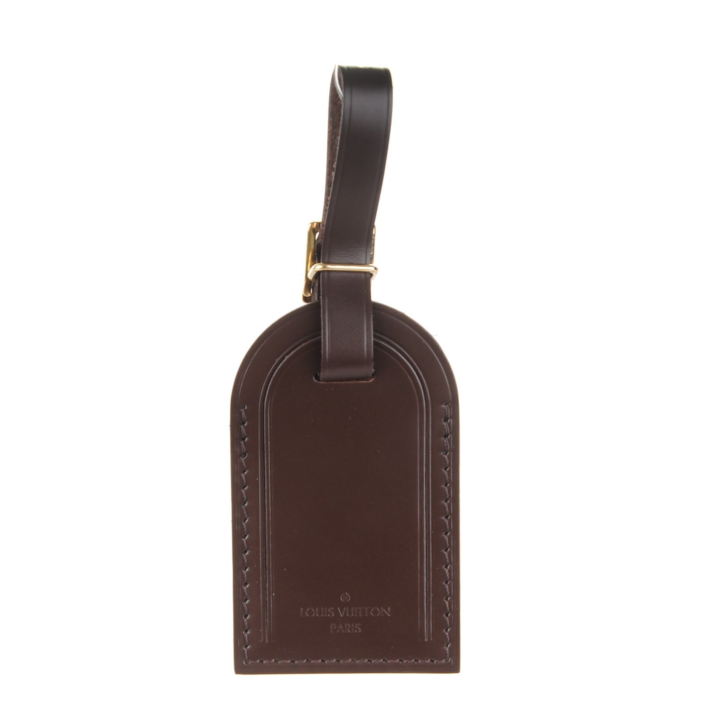 Calfskin Luggage Tag Ebene