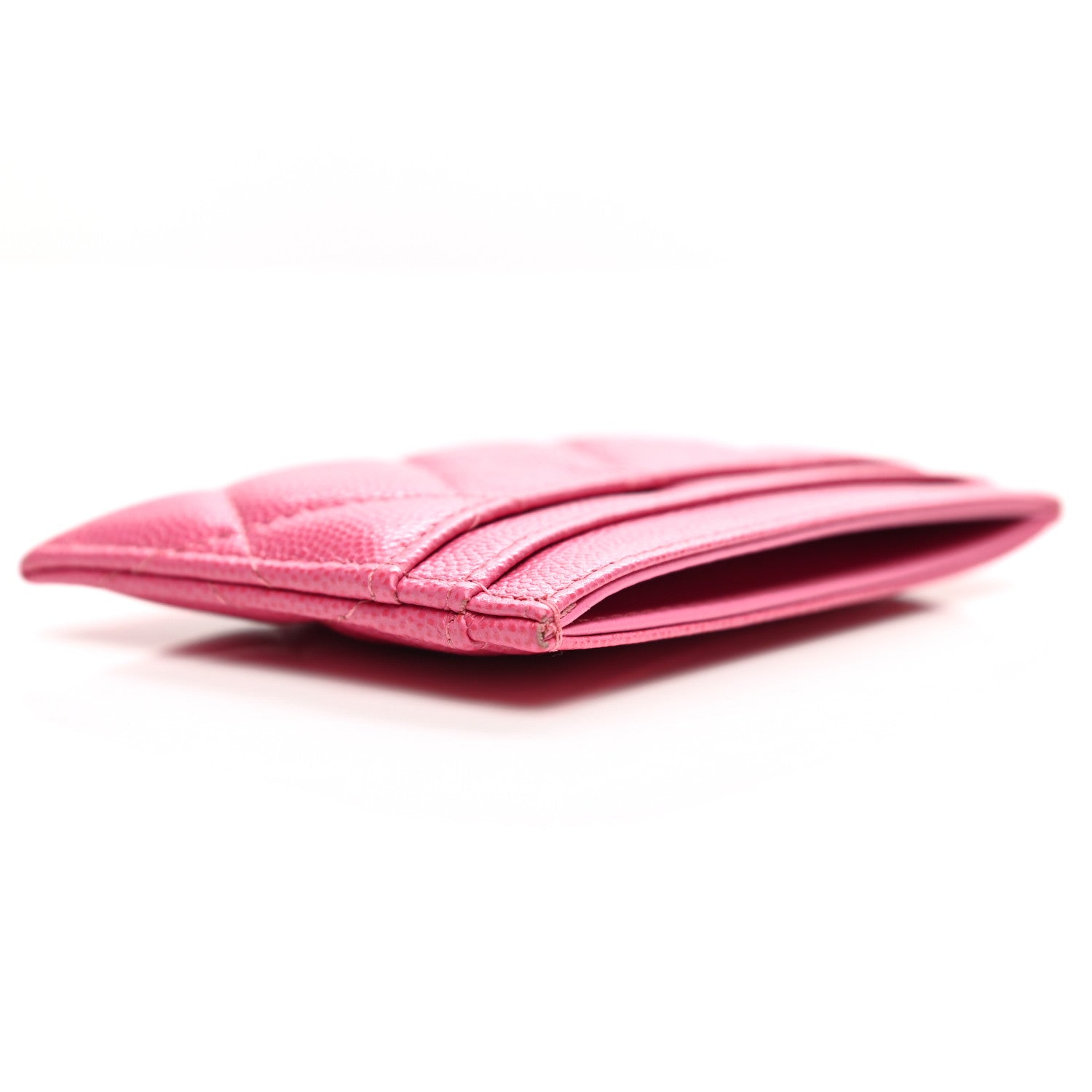 Chanel Caviar Quilted Card Holder Pink 10 of 10