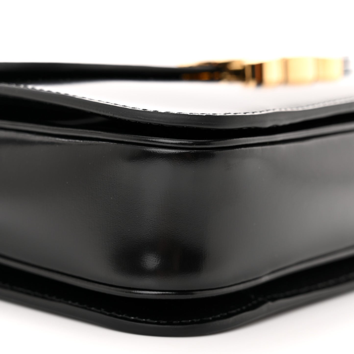 Shiny Calfskin Medium Triomphe Black