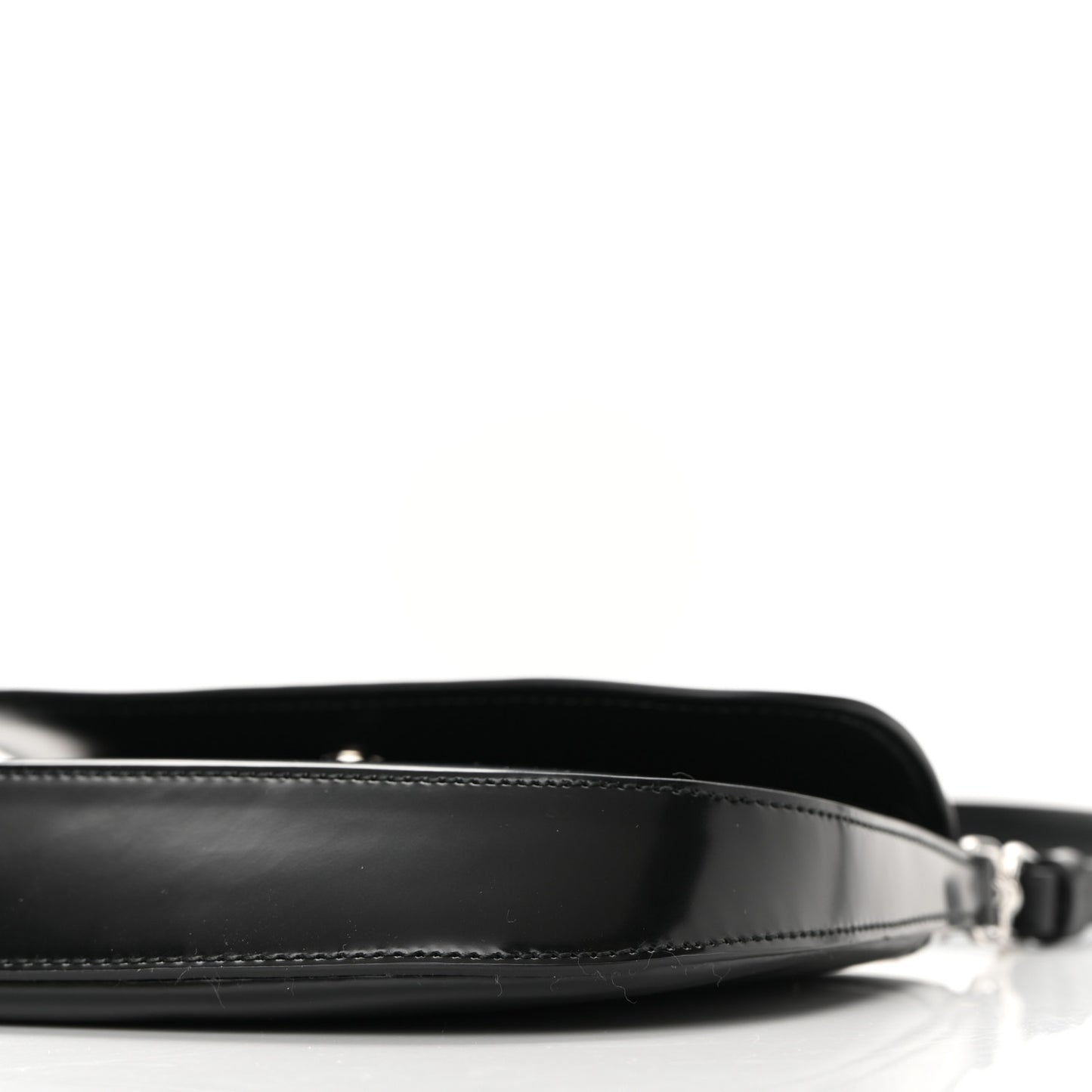 Spazzolato Cleo Flap Shoulder Bag Black