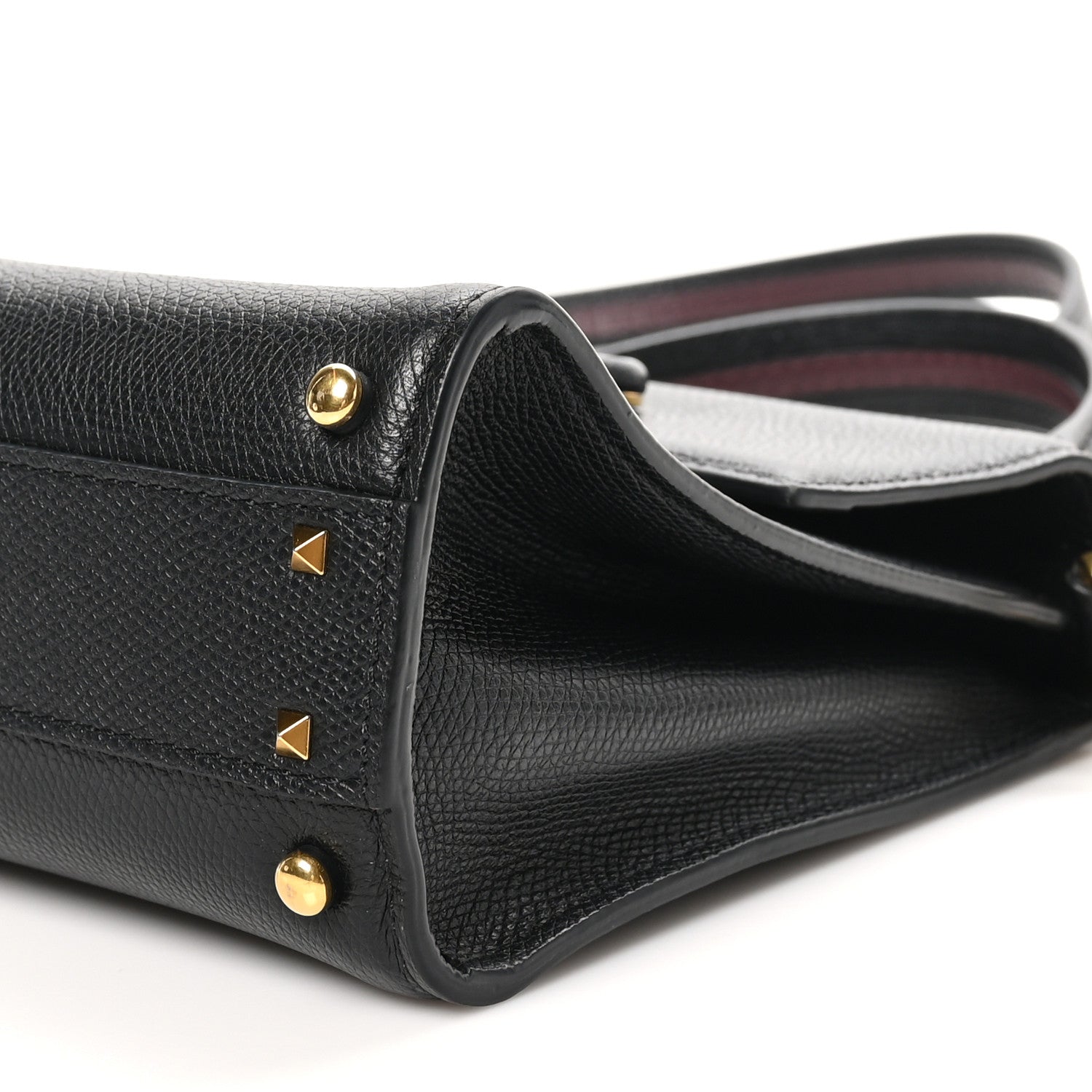 Valentino Garavani Grainy Calfskin Small VSling Top Handle Bag Black 9 of 9