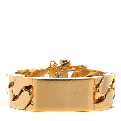 Celine Brass ID Bracelet Small Gold 1 of 6
