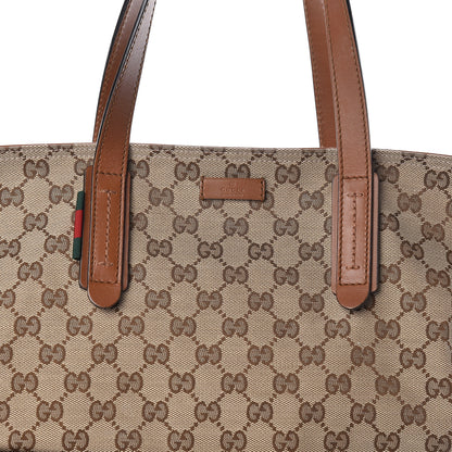 Gucci Monogram Large Original Tote Tan 9 of 11