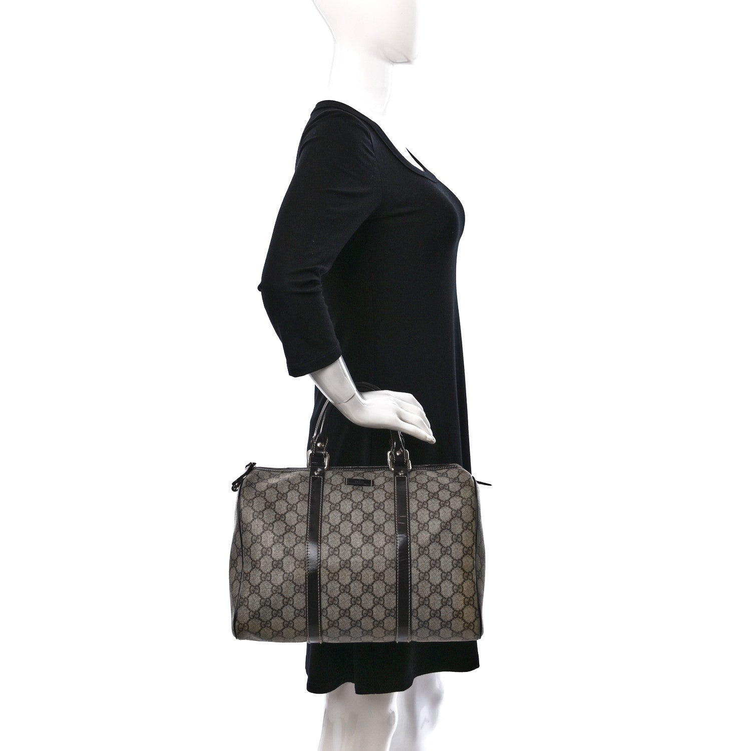 Gucci GG Plus Monogram Medium Joy Boston Dark Brown 2 of 12