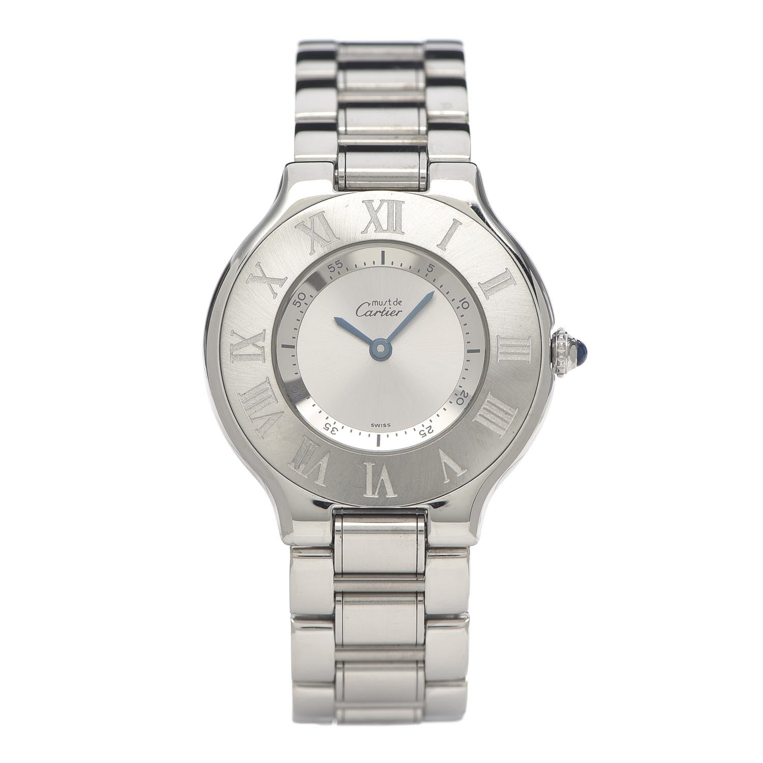 Cartier Stainless Steel 31mm Must De 21 Quartz Watch 1 of 6