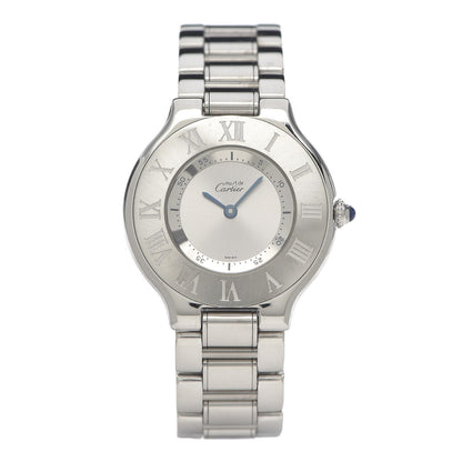 Cartier Stainless Steel 31mm Must De 21 Quartz Watch 1 of 6