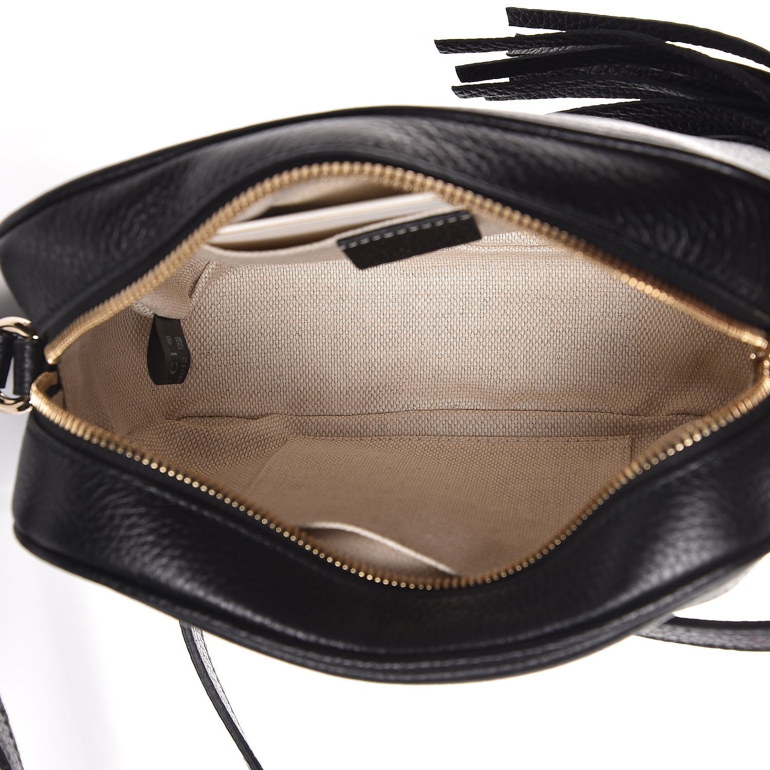 Gucci Pebbled Calfskin Small Soho Disco Bag Black 5 of 7