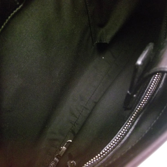 Monogram Punch Hobo Black