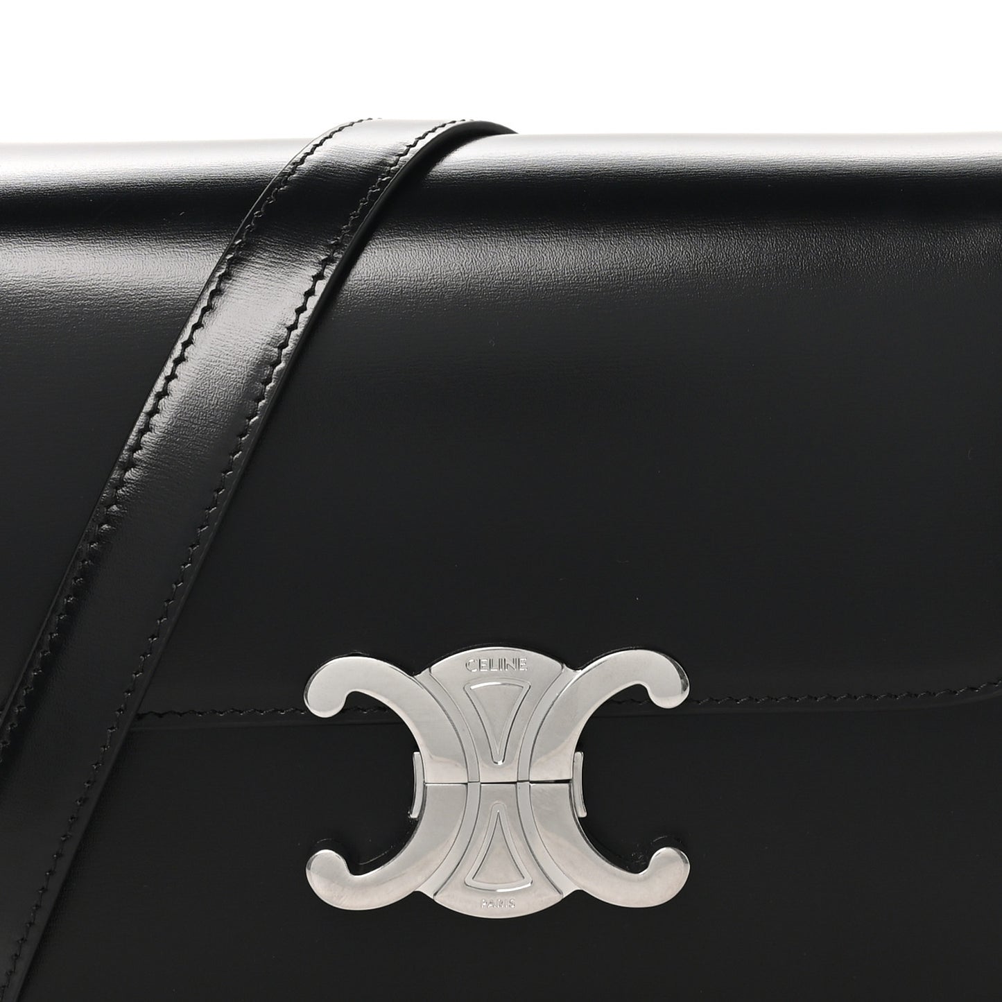 Shiny Calfskin Teen Triomphe Black