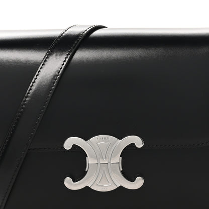 Celine Shiny Calfskin Teen Triomphe Black 7 of 9