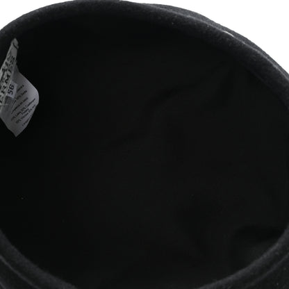Hermes Wool Cashmere Saint Honore Drap Beret 56 Black 7 of 9