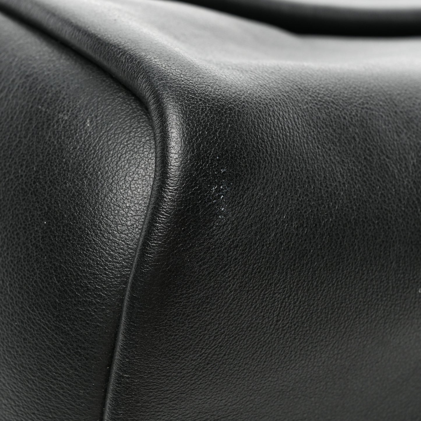 Smooth Calfskin Tubo Vertical Tote Black