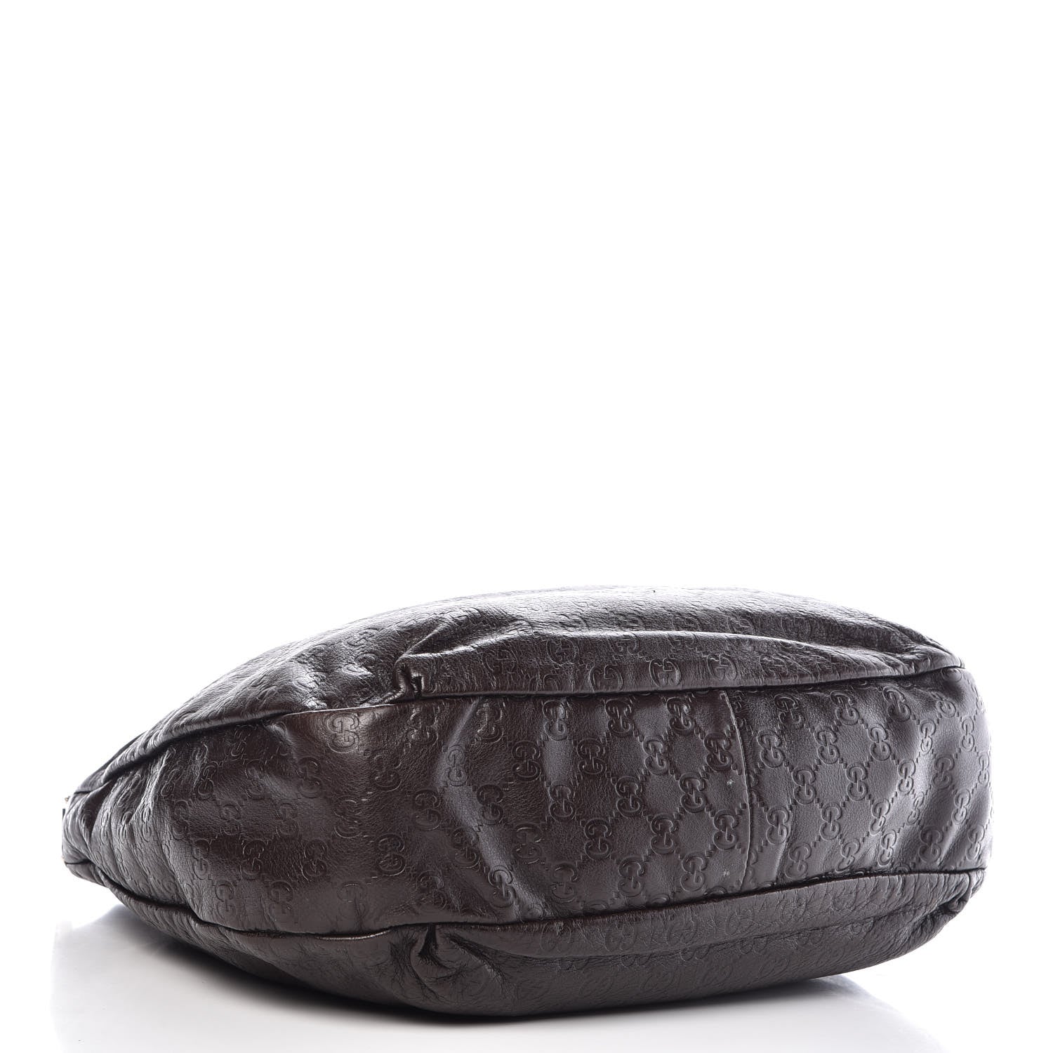 Gucci Guccissima Large New Ladies Web Hobo Dark Brown 4 of 15